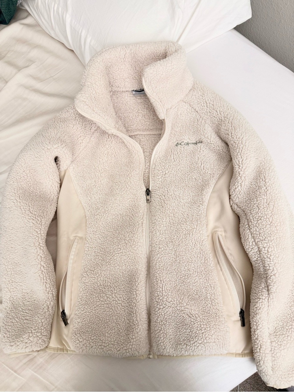 Columbia Cream Sherpa Teddy Jacket
